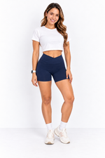 Short De Dama Gym Azul Marino