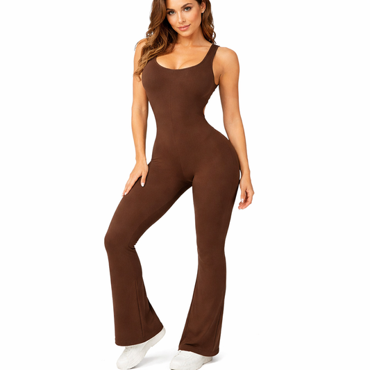 Catsuit con frunce sin mangas