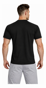 Remera Deportiva De Hombre Negra lisa
