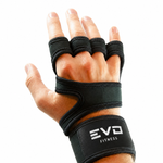 Guantes Gym con Muñequera Reforzada Antideslizante Fitness Evo