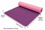 Mat Yoga Colchoneta Eco 8mm Doble Color