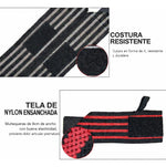 Muñequeras Negras y Gris EVO FITNESS