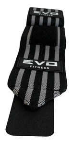 Muñequeras Negras y Gris EVO FITNESS