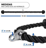 Cuerda Agarre Gym Polea Musculación