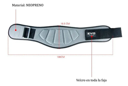 Cinturon de entrenamiento Neopreno PREMIUM Negro