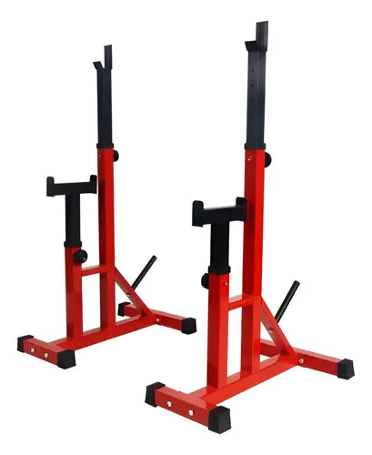Rack De Sentadillas Y Pecho Regulable Powerlifter Gimnasio