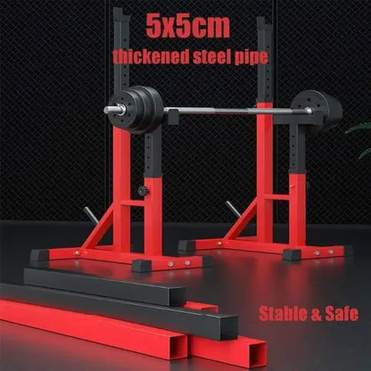 Rack De Sentadillas Y Pecho Regulable Powerlifter Gimnasio
