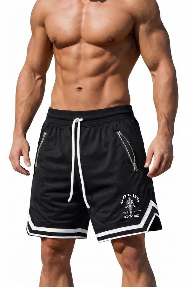 Bermuda Deportiva Basquet Negra Gold V1