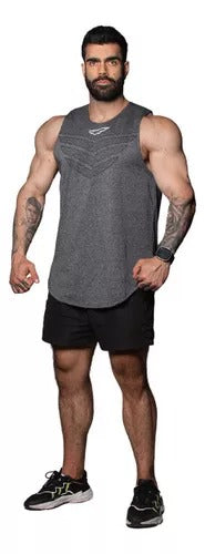 Musculosa Leñador Style Eagle gris