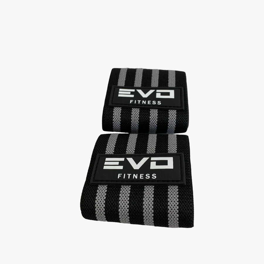 Muñequeras Negras y Gris EVO FITNESS
