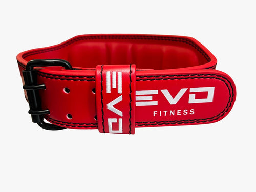 Cinturon de entrenamiento Cuero PREMIUM Rojo