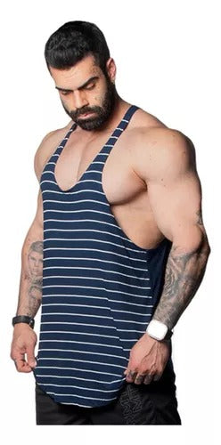 Musculosa Anatomic Viscofit azul Marino