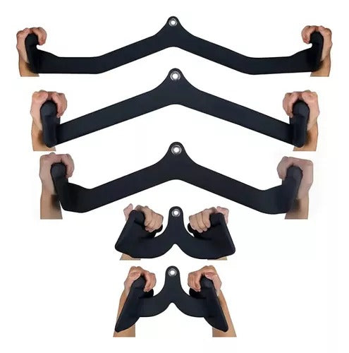 Kit 5 Agarres Grips Polea Alta Gimnasio