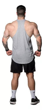 Musculosa lisa Gris