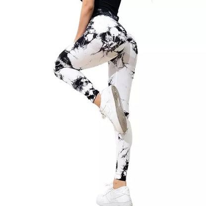 Calza Deportiva Levanta Cola Con Frunce Marmolada Blanca