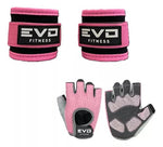 Combo Tobilleras EVO para poleax2 + Guantes EVO