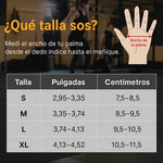 Guantes con muñequeras