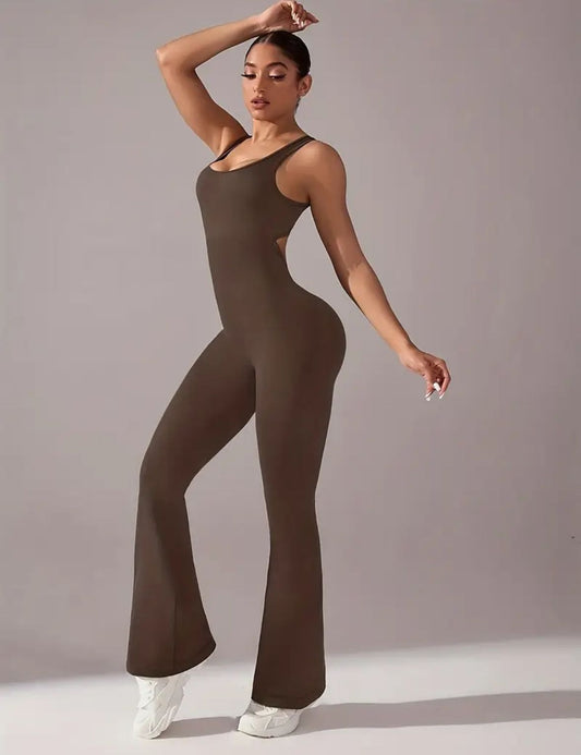 Catsuit con frunce sin mangas
