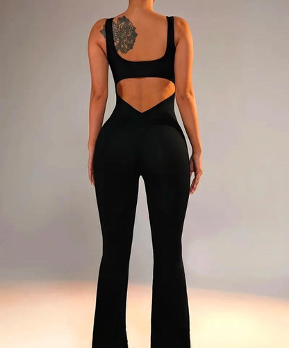 Catsuit con frunce sin mangas