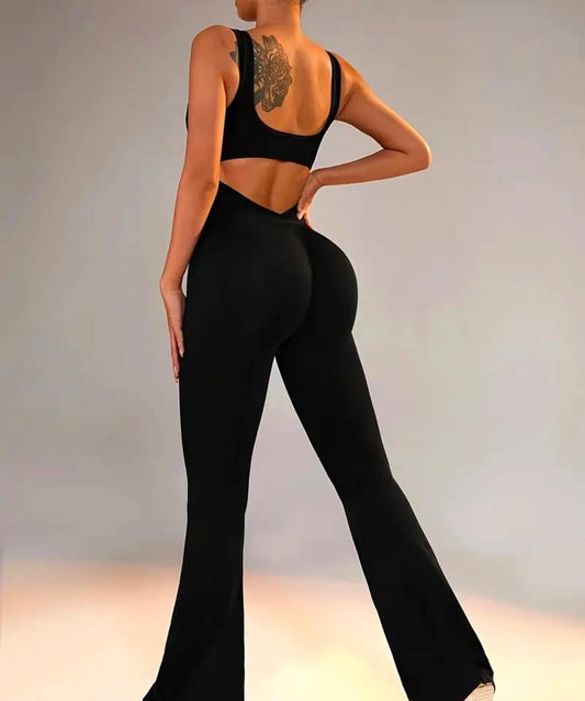 Catsuit con frunce sin mangas