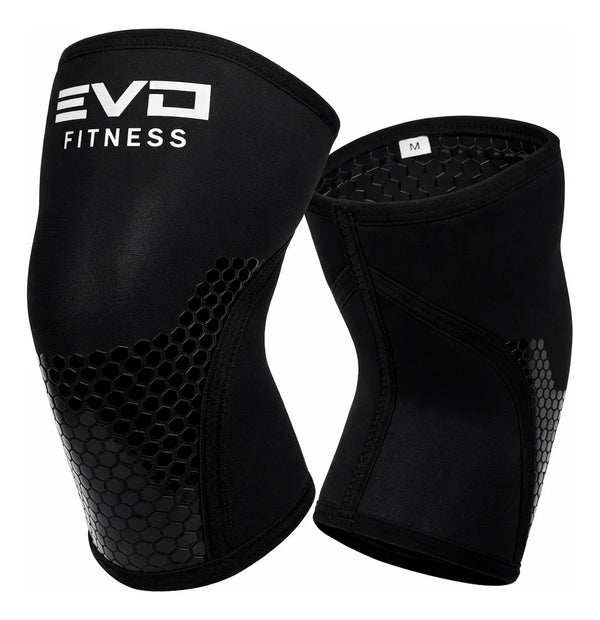 Rodilleras Neo Preno 7mm Compresion Gym Crossfit Negras