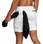 Short con calza blanco camuflado