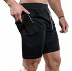 Short con calza Negro liso