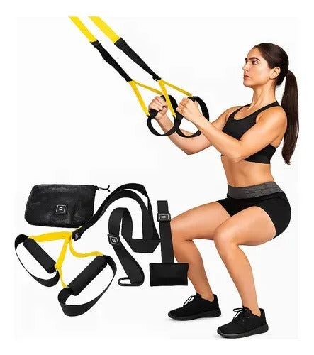 Kit Entrenamiento En Suspensión Regulable Con Anclaje