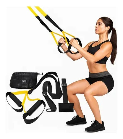 Kit Entrenamiento En Suspensión Regulable Con Anclaje