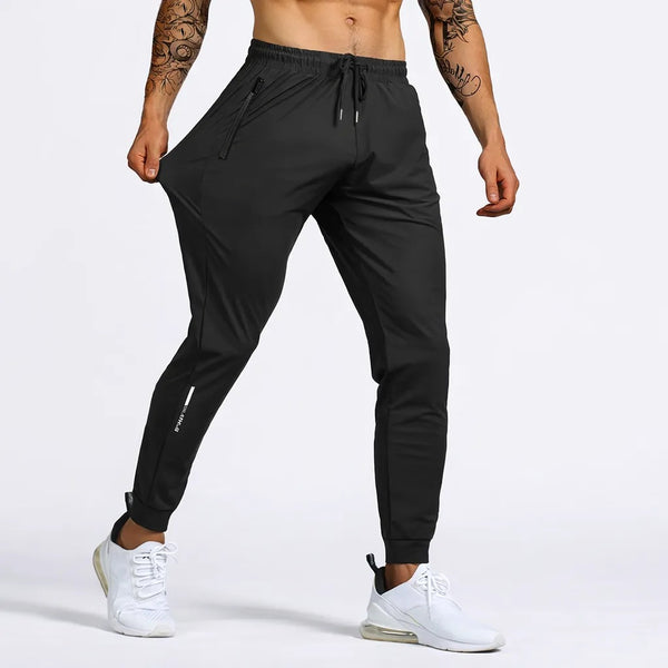 Pantalón Jogger Deportivo Hombre Negro Evo Fitness Cierres Negro