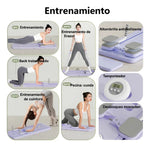 Tabla de pilates reformer portátil lila