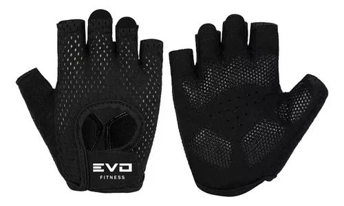 Combo Tobilleras EVO para poleax2 Negras + Guantes EVO Negros