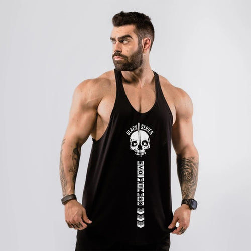 Musculosa Anatomic Black Skull