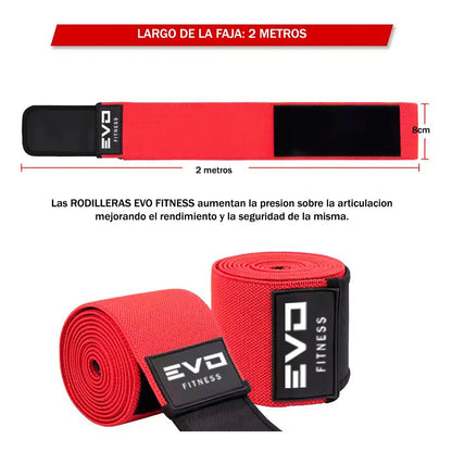 Rodilleras de Entrenamiento EVO All Color Rojas