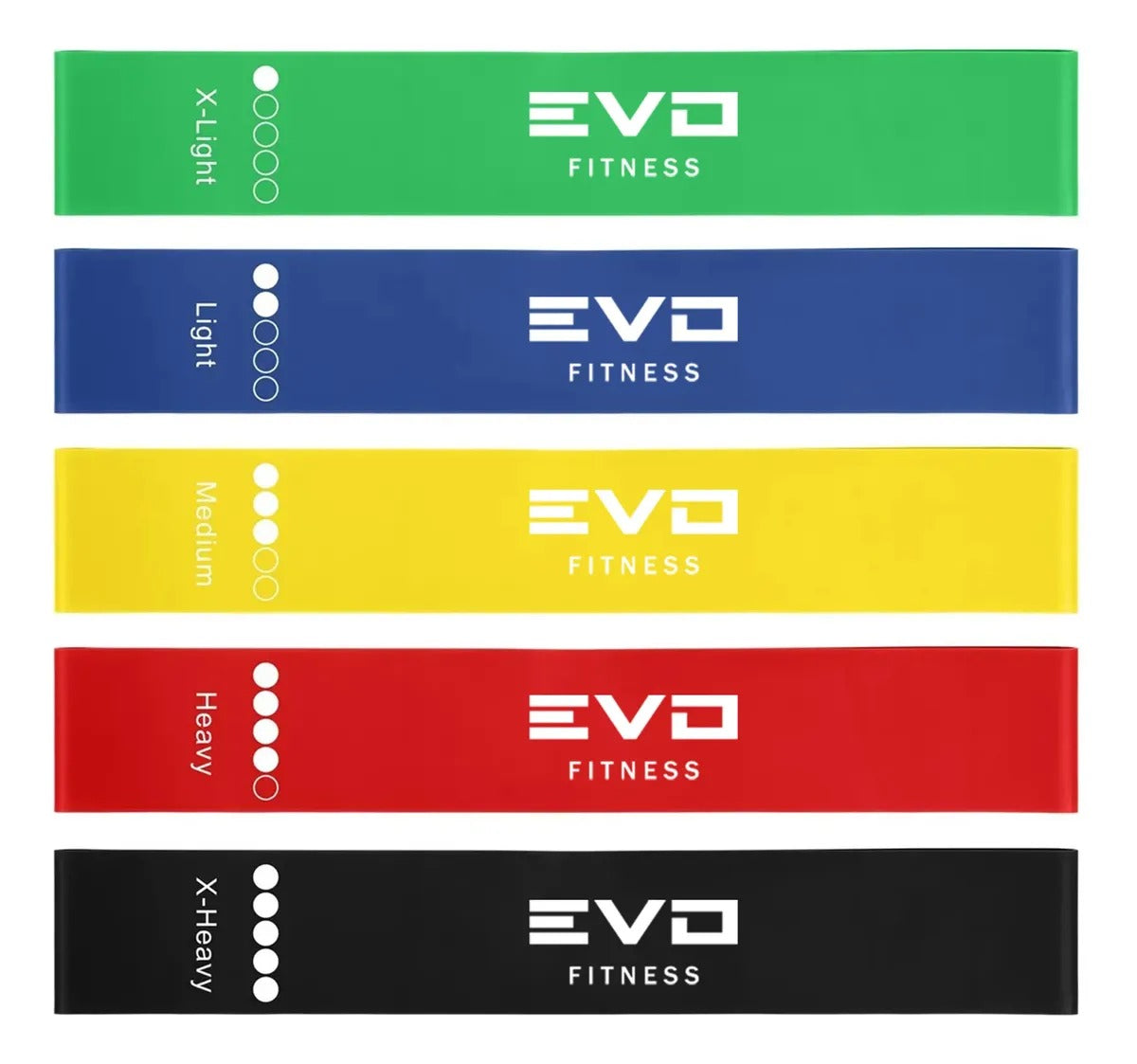 Bandas Ejercicios Fitness Circular Elástica Cinta X 5 Gym