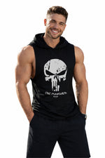 Musculosa con capucha Punisher