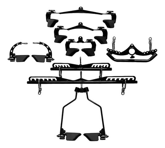 Kit Agarres Grips Polea Alta Gimnasio Gym Forrado En Goma