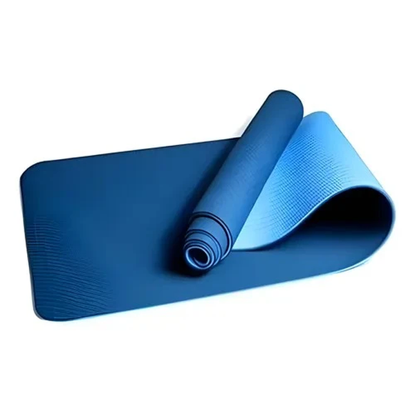 Mat Yoga Colchoneta Eco 8mm Doble Color Azul