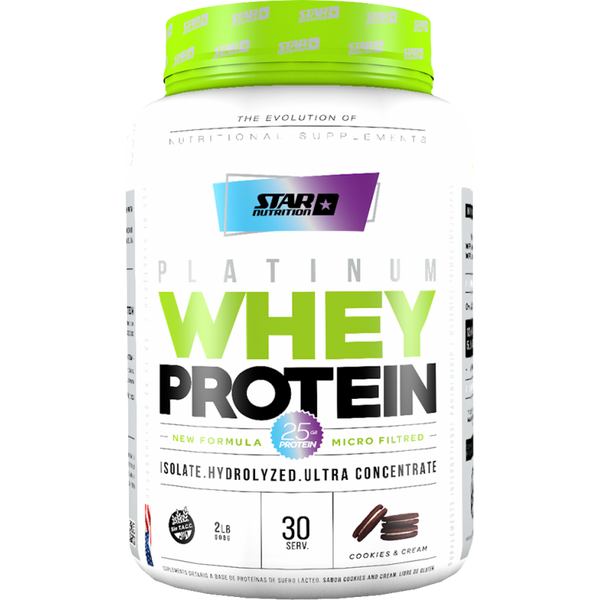 WHEY PROTEIN STAR NUTRITION EVOLUTION 2LB COOKIES - STAR NUTRITION