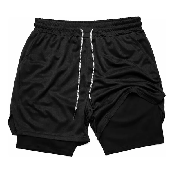 Short con calza Negro liso