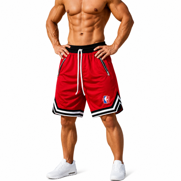 Bermuda Deportiva Basquet Roja Sports