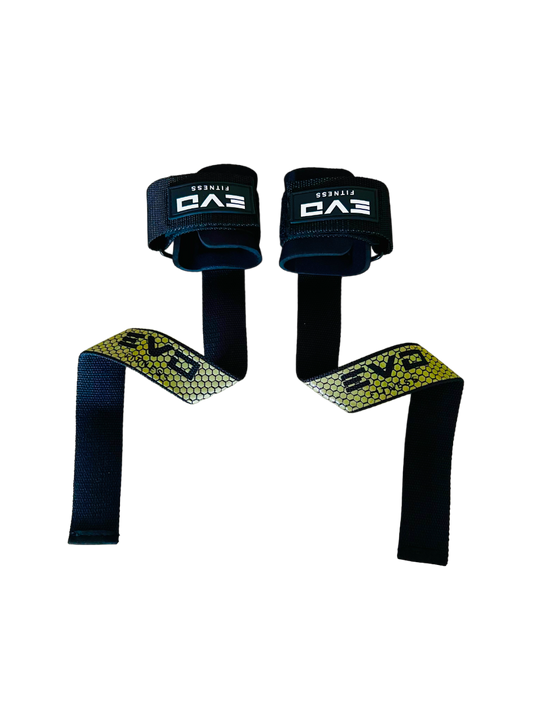 Straps Agarradera Con Muñequera Gel Amarillos Gris