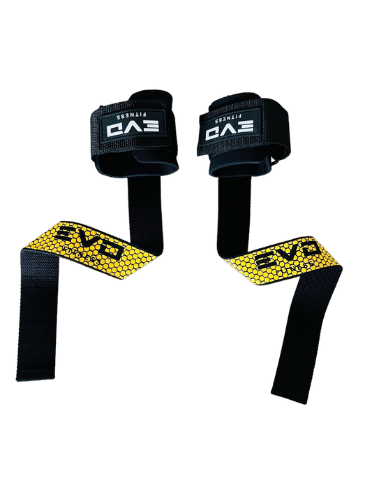 Straps Agarradera Con Muñequera Gel Amarillos