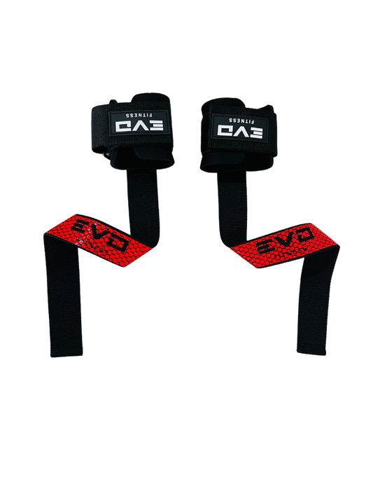 Straps Agarradera Con Muñequera Gel Rojos